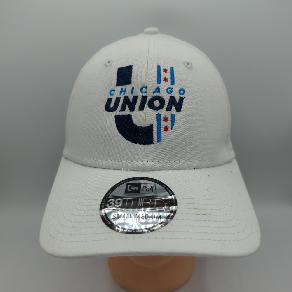 Chicago Union New Era 39THIRTY Fitted Small-Medium White Hat Cap